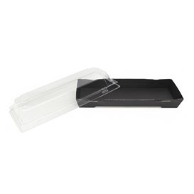 Plastic Lid for Sushi Container rPET 22x9cm (400 Units)