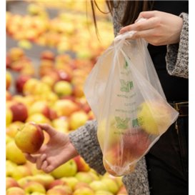 Compostable Plastic Bag Block 23x33cm G50 (300 Units)