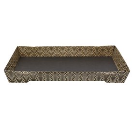 ''Waves'' Cardboard Container Sushi 21,5x13,5cm (400 Units)