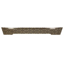 ''Waves'' Cardboard Container Sushi 21,5x13,5cm (400 Units)