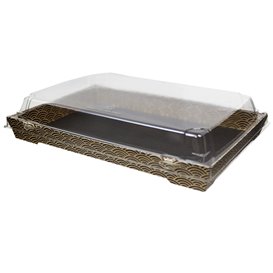 Lid for rPET Sushi Container 23,5x16cm (200 Units)