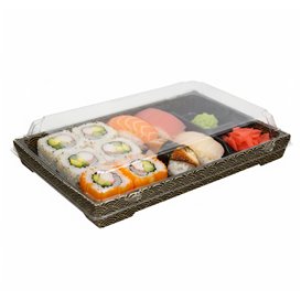 Lid for rPET Sushi Container 23,5x16cm (200 Units)