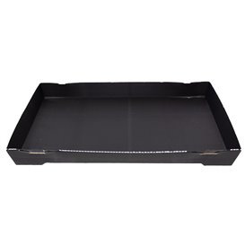 Black Cardboard Sushi Container 26x19cm (200 Units)