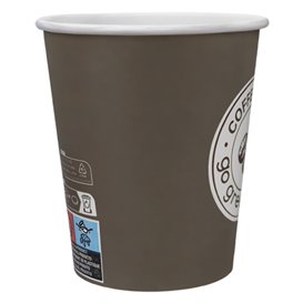 Cardboard Cup ''Coffee Time'' 8Oz/240ml Ø8,0cm (50 Units)