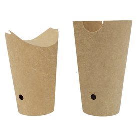 Paper Container Kraft Effect Anti-Grease 14Oz/420ml (2000 Units)