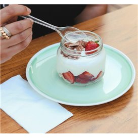 Reusable Spoon in PS Transparent 18cm (50 Units)