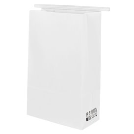SOS White Bag with Closure 15+7x23cm (50 Uds)