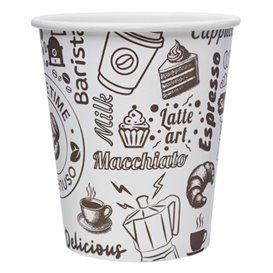 Cardboard Cup ''Coffee Time'' 8Oz/240ml Ø8,0cm (50 Units)