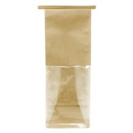 SOS Paper Bag and BOPP Display Window with Tin Tie 9+6x26cm (1000 Uds)