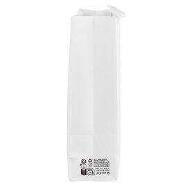 SOS Bag with Tin Tie and Window White 15+7x23cm (1000 Uds)