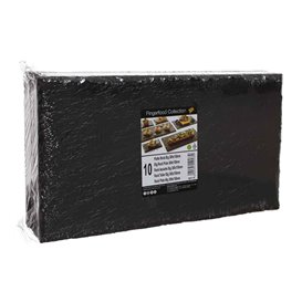 Plastic Tasting Platter Synthetic Slate PS 30x15,8cm (10 Units)