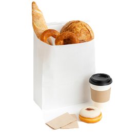 SOS White Bag with Closure 15+7x23cm (1000 Uds)