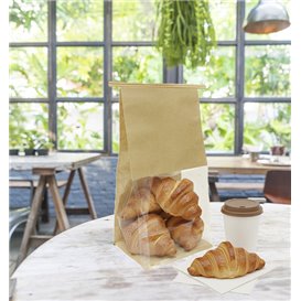 SOS Paper Bag and BOPP Display Window with Tin Tie 12+6x23,5cm (50 Uds)