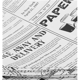 Paper Food Cone Grease-Proof "Times" 29,5cm 250g (1600 Units)