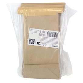 SOS Bag with Tin Tie and Window Kraft 12+6x23,5cm (1000 Uds)