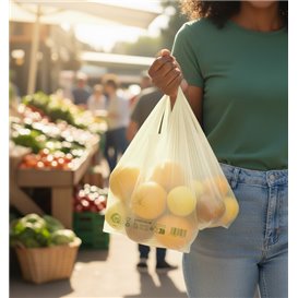 Plastic T-Shirt Bag Home Compost “Classic” 30x40cm 17,5µm (2.000 Units)