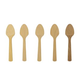 Appetizer Spoons for Catering Bamboo 9 cm (1200 Units)