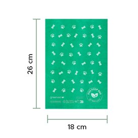 Roll of Bags for Dog Waste 100% Biodegradable 18x26cm (100 Units)