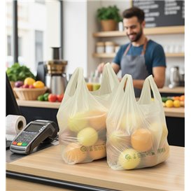 Plastic T-Shirt Bag Home Compost “Classic” 35x50cm 17,5µm (1.000 Units)