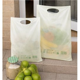 Die-Cut Handle Plastic Bags Home Compost “Classic” 20x33cm 17µm (3000 Units)