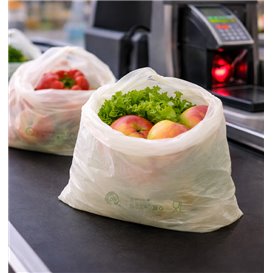 Roll of Plastic Bags Home Compost “Classic” 25x37cm 12µm (500 Units)