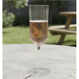 Flute Glass Low Foot "Kaleido" Tritan 270 ml (1 Units)