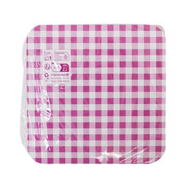 Paper Tray Waffles Pink 13,5x10cm (1500 Units)