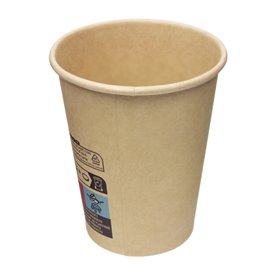Paper Cup Kraft-Kraft 7Oz/210ml Ø7,0cm (50 Units)
