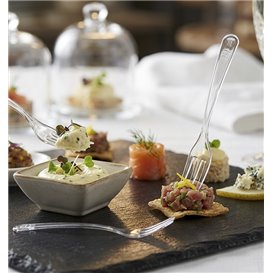 Tasting Mini Fork Clear in Box 10cm (5000 Units)