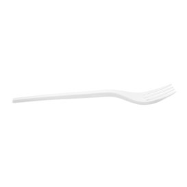 Reusable Compostable White CPLA Fork 16,8 cm (50 Units)