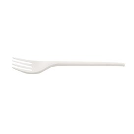 Reusable Compostable White CPLA Fork 16,8 cm (1500 Units)