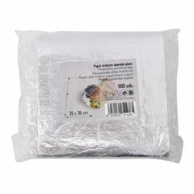 Wrap Aluminium Foil Paper 35x35cm (500 Units)
