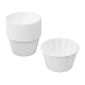 White Pleated Paper Cup of 100 ml (3000 Units)