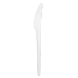 Reusable Compostable White CPLA Knife 16,8 cm (1500 Units)