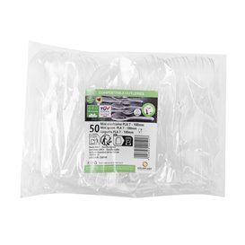 Transparent CPLA Plastic Appetizer Small spoon 10 cm (1000 Units)