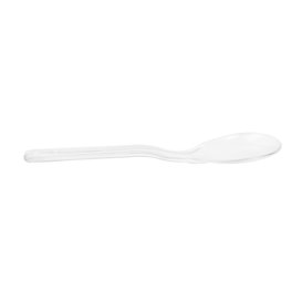 Transparent CPLA Plastic Appetizer Small spoon 10 cm (50 Units)