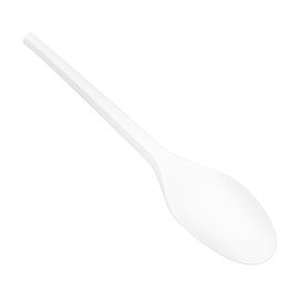 Reusable Compostable White CPLA Cuchara 16,8 cm (1500 Units)