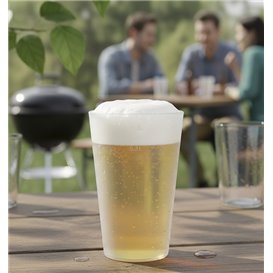 Reusable Durable Beer Glas PP 450ml (300 Units)