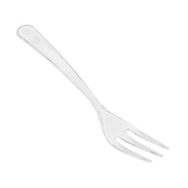 Reusable Transparent PS Mini Fork 10cm (100 Units)