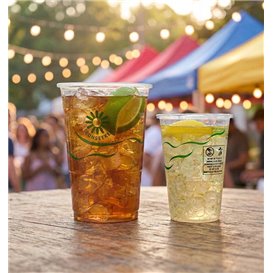 Compostable PLA Cup "Green Spirit" Clear 310ml (50 Units)