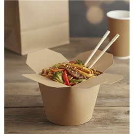 Paper Take-Out Container Kraft 26Oz/780ml (500 Units)