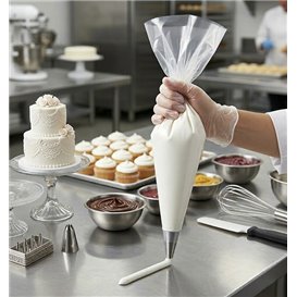Pastry Bag PE on Roll Transparent 20x36cm (1000 Units)