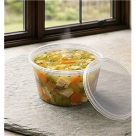 Transparent PP Lid for Round Container Ø12,2cm (500 Units)