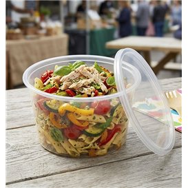 Transparent PP Lid for Round Container Ø12,2cm (50 Units)