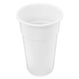 White Reusable PP Plastic Cup 330ml (50 Units)