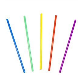 Plastic Straw for Mojito PS Straight Mixed Colors Ø0,6cm 13cm (25 Units)