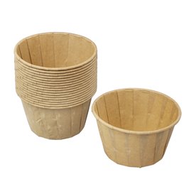 Kraft Pleated Paper Bowl of 100ml 3Oz (3000 Units)