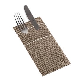Cutlery Napkin Fold 40x40cm Burlap (30 units) 