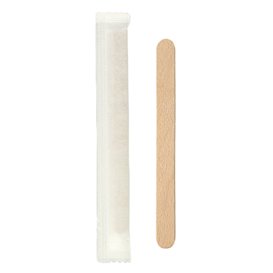 Individually Wrapped Wooden Coffee Stirrer 9cm (50 Units)