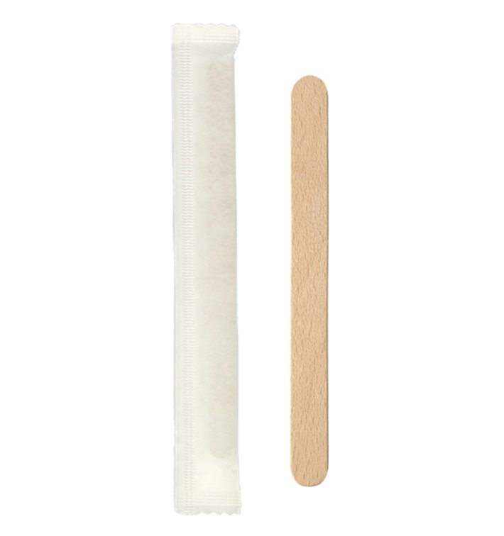 Individually Wrapped Wooden Coffee Stirrer 9cm (15000 Units)